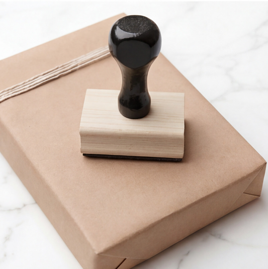 Tipping QR Wood Stamp - Product view 2