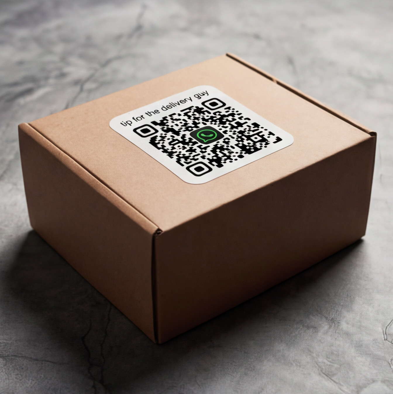 Tipping QR Package Sticker Product View 1 - Tip for the delivery guy