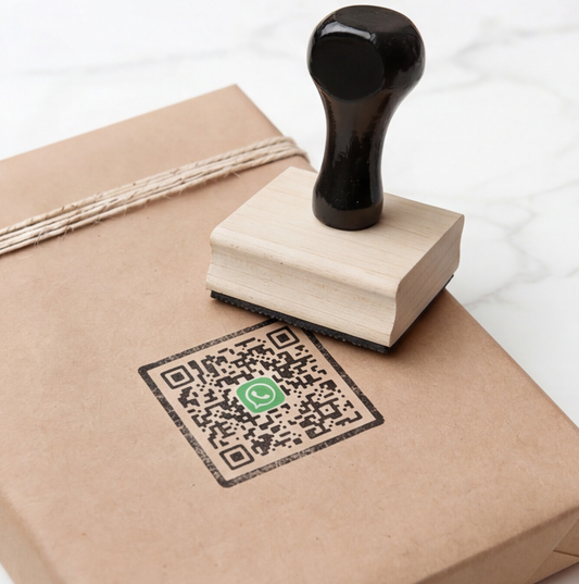 Tipping QR Wood Stamp - Product view 1 