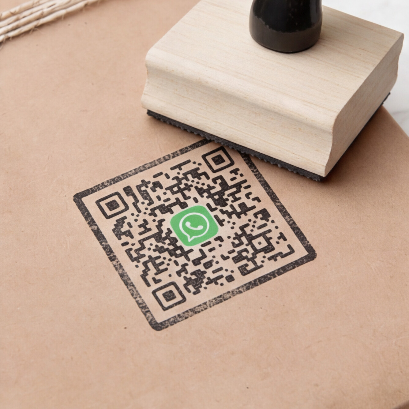 Tipping QR Wood Stamp - Product view 3