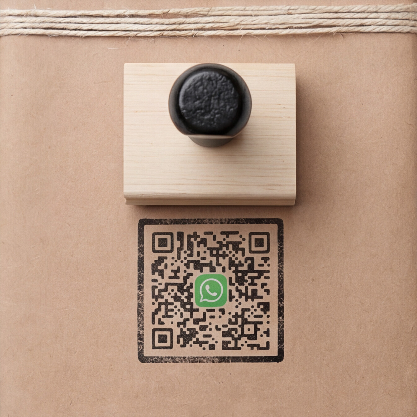 Tipping QR Wood Stamp - Product view 4