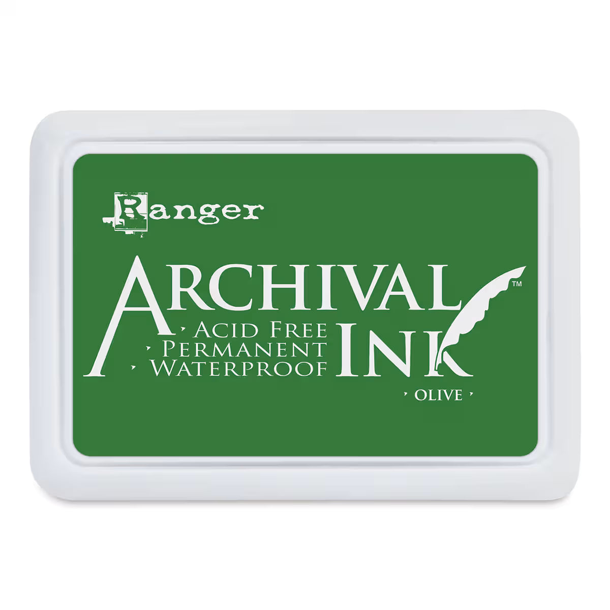 Tipping Wood Stamp Ink Pad - Olive Green