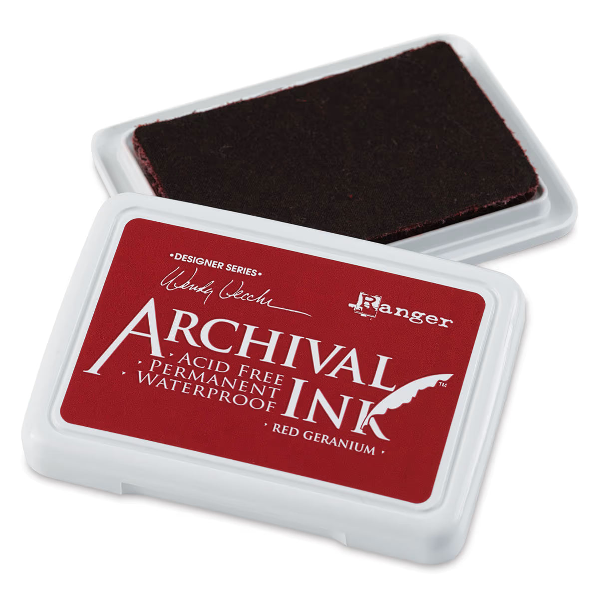Tipping Wood Stamp Ink Pad - Red